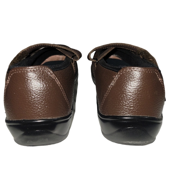 OrthoFeet Women's Supportive Leather Sarasota Beach Mary Jane Style Brown Sz 11 - Picture 4 of 13